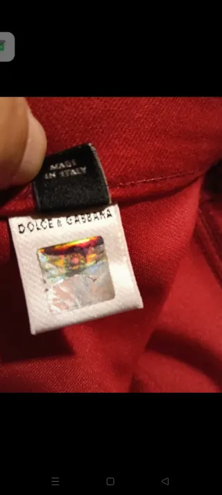 Pantaloni Rossi Dolce & Gabbana Donna Tg S