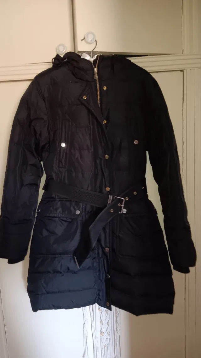 Abrigo Massimo Dutti negro