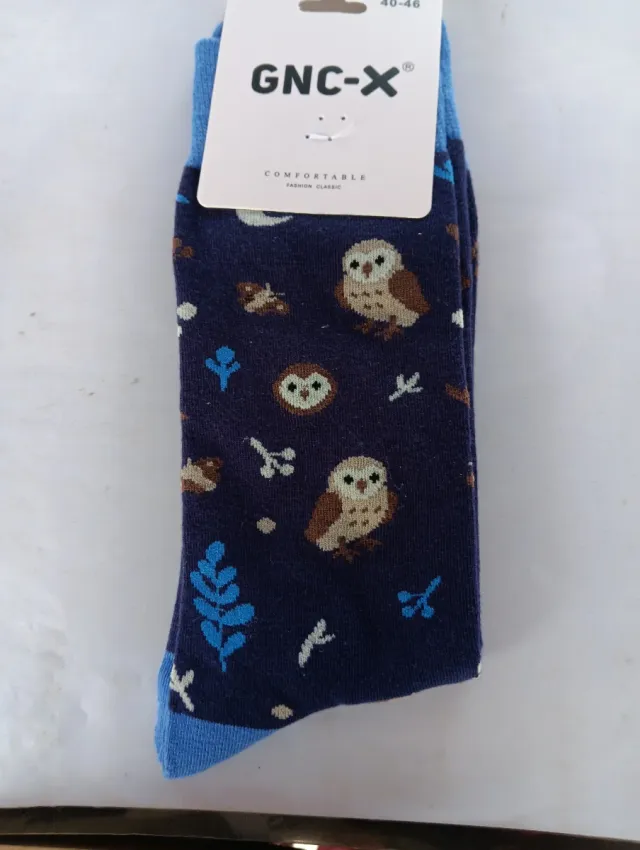 Calcetines GNC-X Búhos y Lunas Algodón Talla 40-46