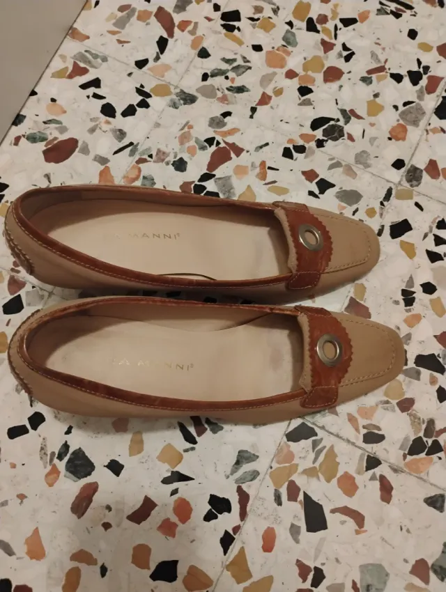 LARA MANNI Decolleté Beige/Marrone