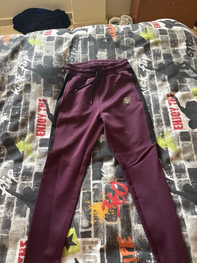 Chándal SikSilk Negro y Morado