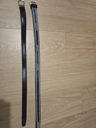 2 cinture in pelle per bambini 8-11 anni