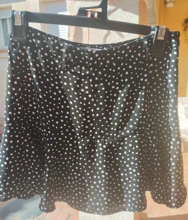 Falda pantalón chica lunares