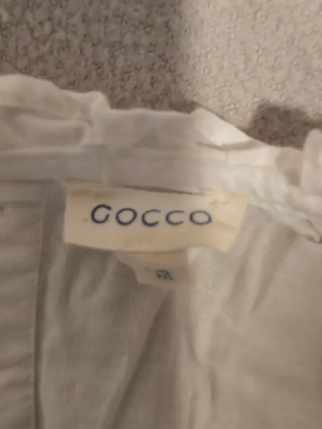 2 bluse bianche per neonati GOCCO