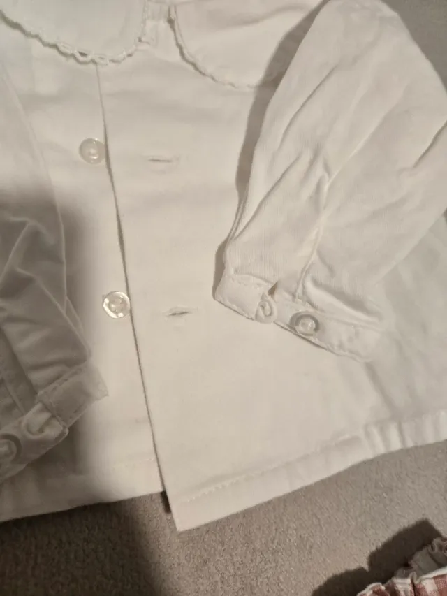 2 bluse bianche per neonati GOCCO