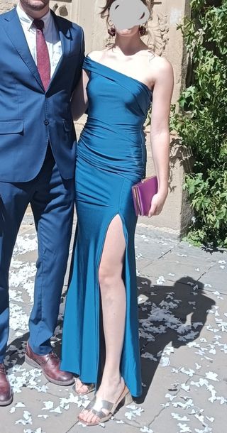 Vestido invitada azul