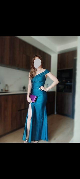 Vestido invitada azul