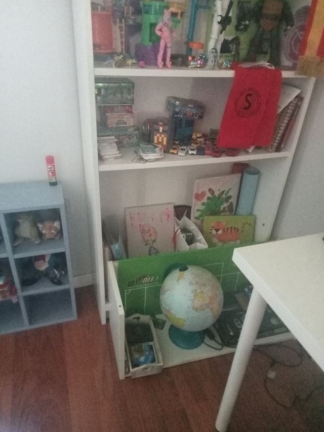 Estantería blanca madera 2.02 o 2.38