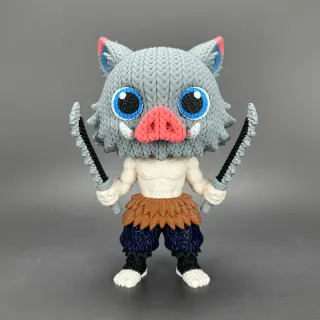 Figura Inosuke crochet 3D