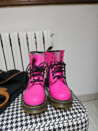 Botas Dr. Martens Rosa Charol