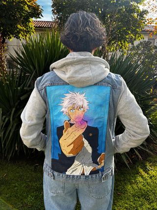 Chaqueta vaquera personalizada anime