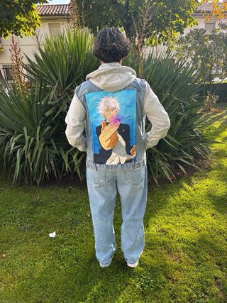 Chaqueta vaquera personalizada anime