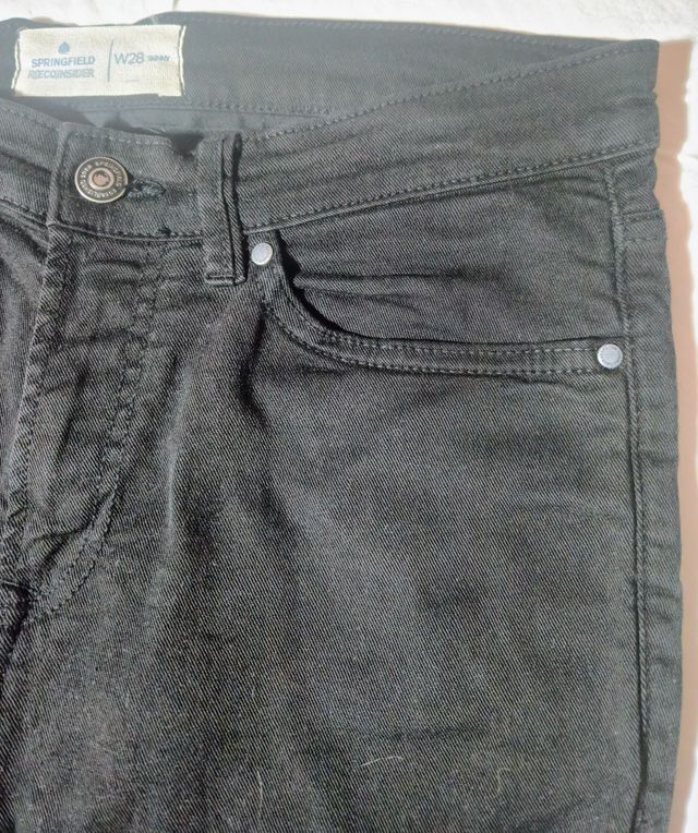 Vaqueros Springfield Skinny Negros Talla 48