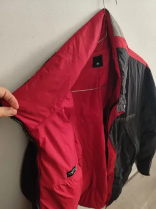 Chaqueta Nautica Negra Relleno Plumas Talla XL