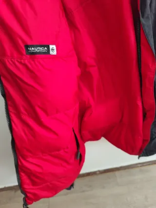 Chaqueta Nautica Negra Relleno Plumas Talla XL