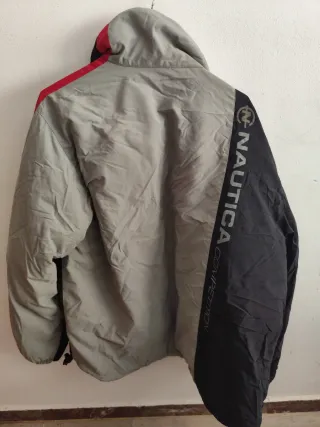 Chaqueta Nautica Negra Relleno Plumas Talla XL