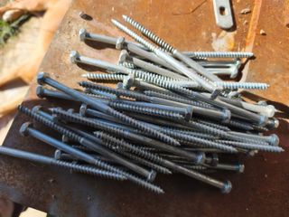 Lote tornillos rosca madera varios tamaños