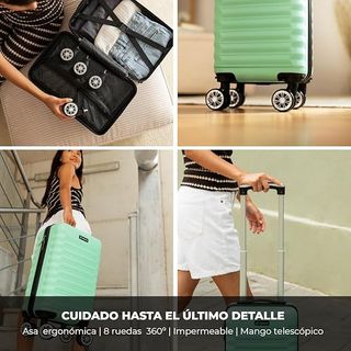 Maleta Cabina NUMADA 40x25x20cm Turquesa