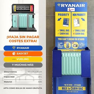 Maleta Cabina NUMADA 40x25x20cm Turquesa