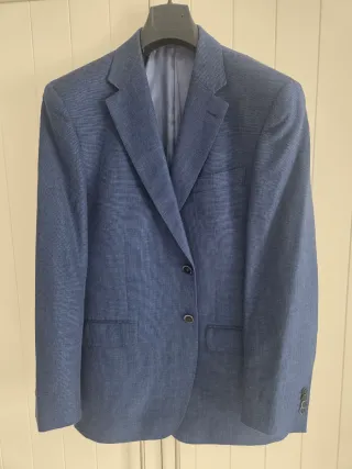 Americana azul de esterilla