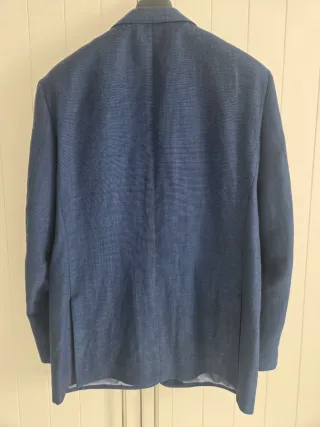 Americana azul de esterilla