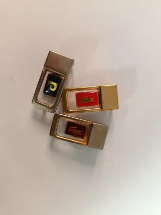 Hebillas cinturón vintage Lacoste