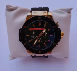 Reloj Hublot Luna Rossa Negro y Dorado