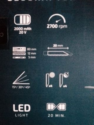 Sierra Caladora Cecotec 20V + Maletín