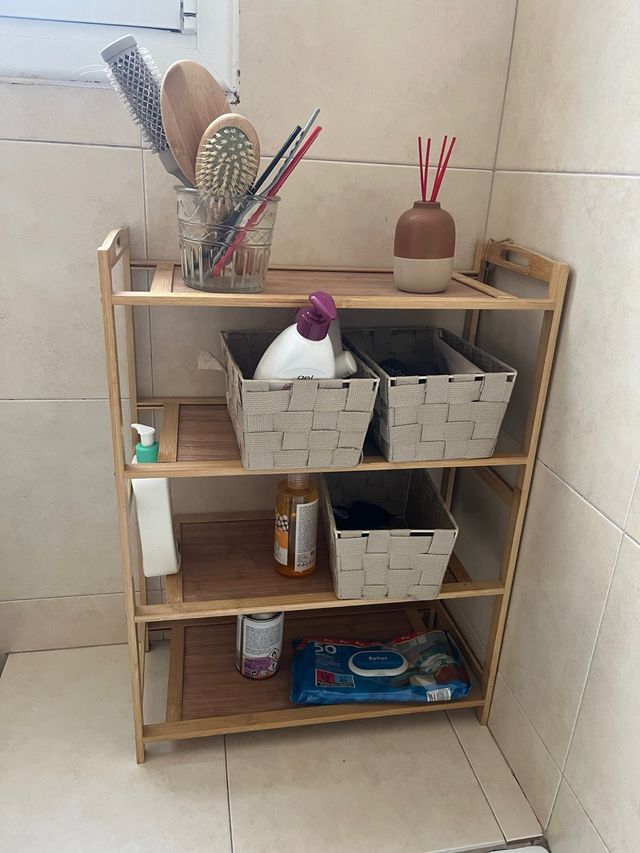 Estantería de bambú 4 baldas