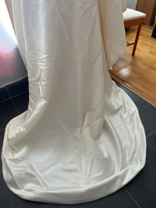Vestido de Novia Blanco y Dorado