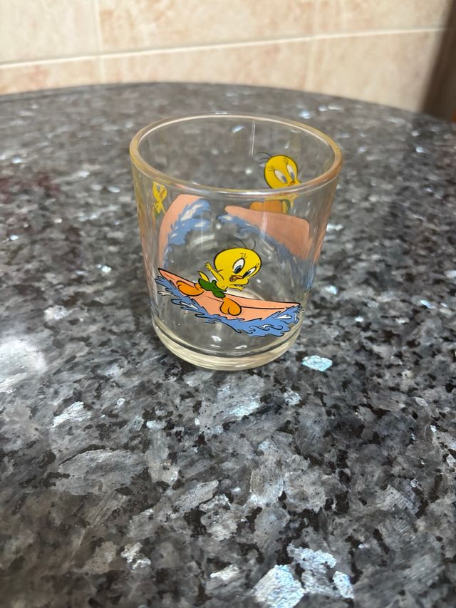 Vaso Piolín surfista cristal