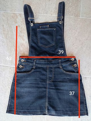 Vestido  peto vaquero azul