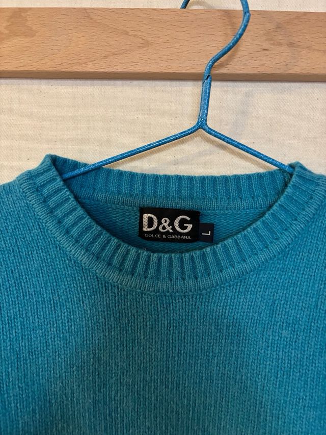 Jersey D&G azul lentejuelas