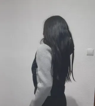 Chaqueta Zara acolchada gris y negra