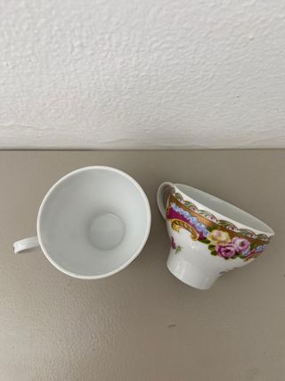 Set 2 tazzine e vassoio Limoges