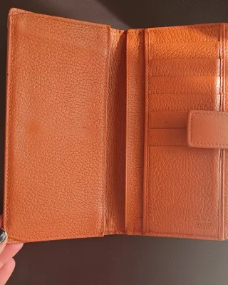 Portafoglio Gucci vintage arancione