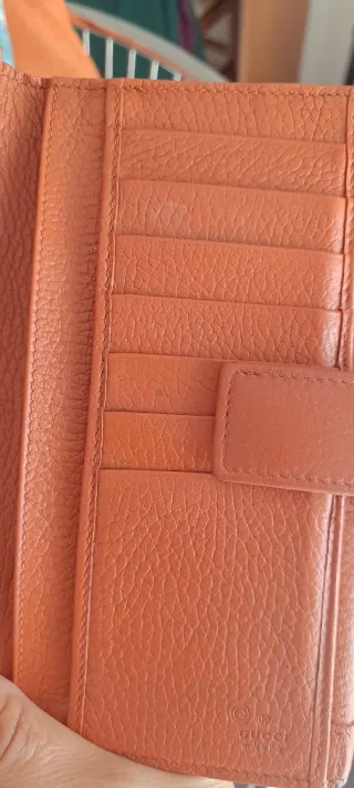 Portafoglio Gucci vintage arancione