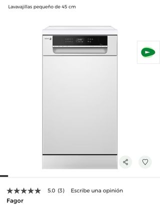 Lavavajillas Fagor 45cm