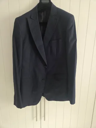 Traje de chaqueta azul