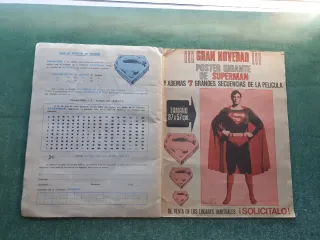 ALBUM CROMOS SUPERMAN FHER COMPLETO