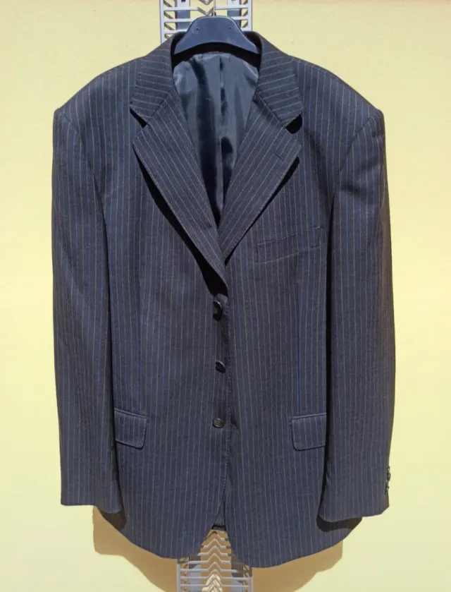 Completo uomo blu e grigio