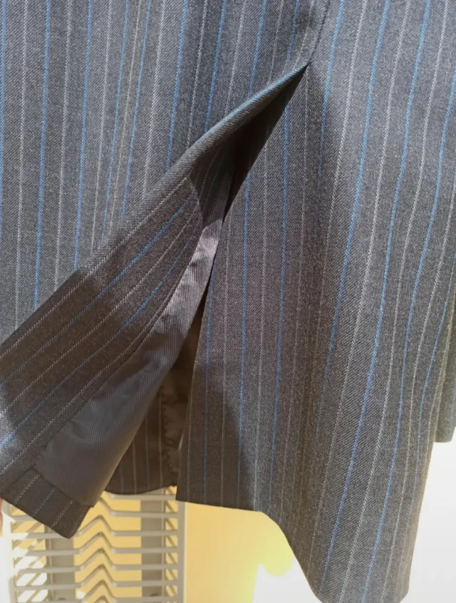 Completo uomo blu e grigio