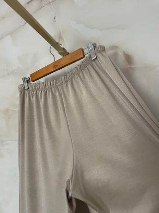 Pantalones anchos dorados XL cintura elástica