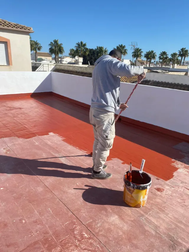 Impermeabilización en terrazas pintura en general