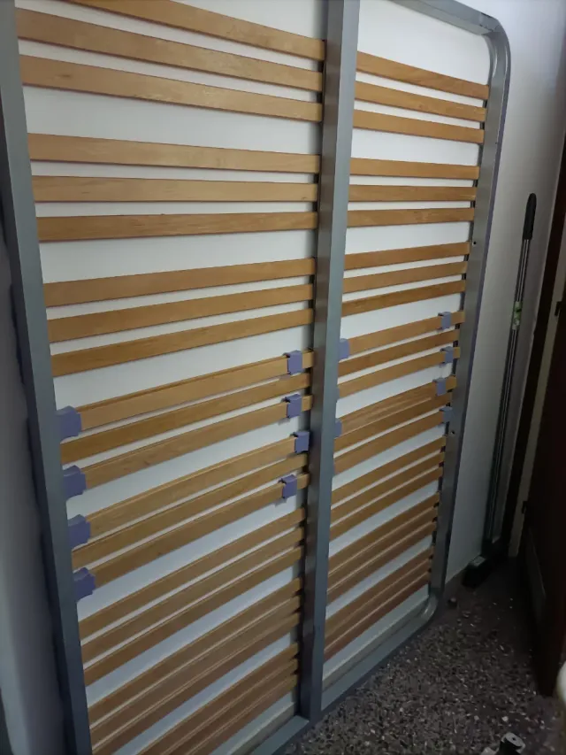 Somier 135cm Metal y Madera