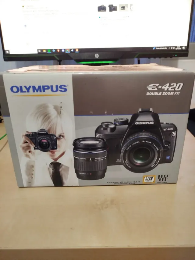 Olympus E-420 Doble Zoom Kit Sin Usar