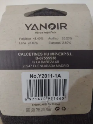 Calcetines YANOIR Lana Térmicos Caballero 40-46