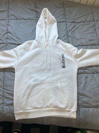 Sudadera Blanca con Estampado