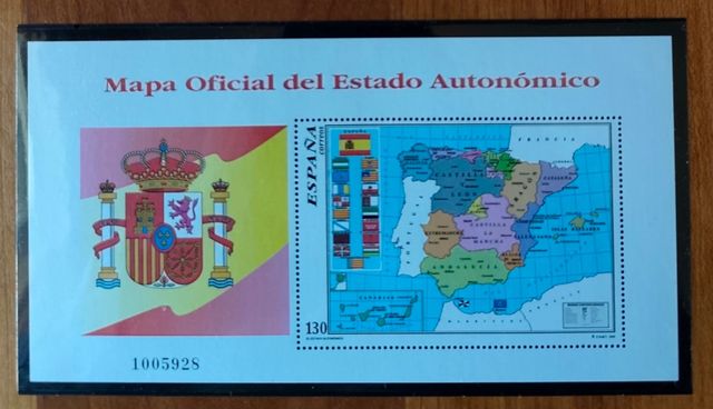 Foglio Blocco Francobolli Stato Autonomo 1996