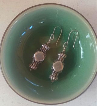 Pendientes étnicos de plata